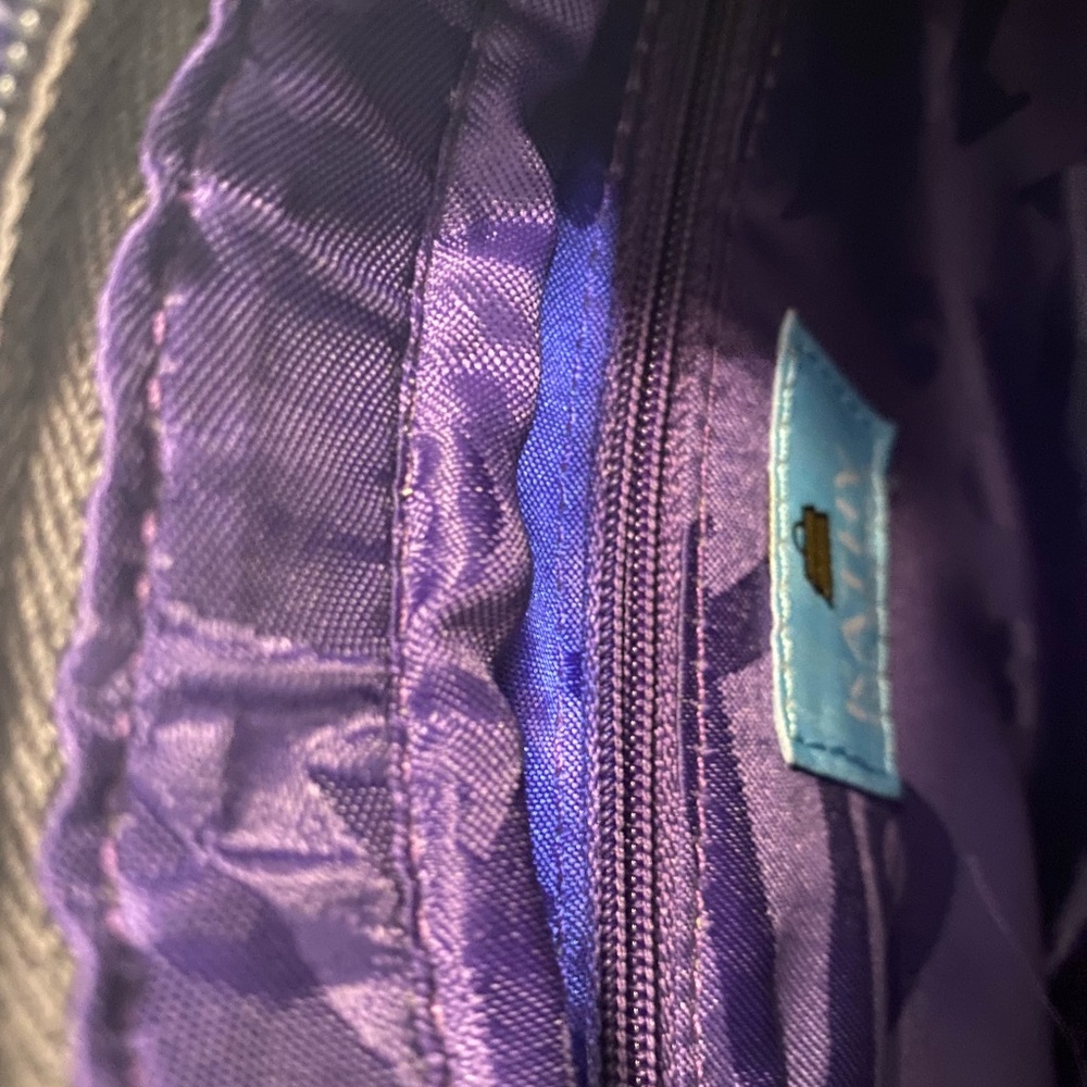 Kathy Van Zeeland Purple and Black Designer Bag - Picture 6 of 9
